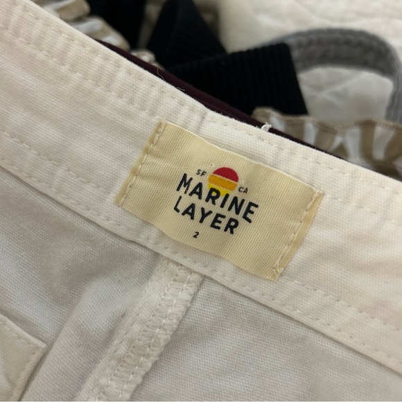Marine Layer Aria Utility Pants in Ecru White - Picture 3 of 6